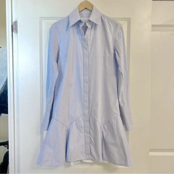 Victoria Beckham Light Blue Mini Dress - Picture 4 of 11